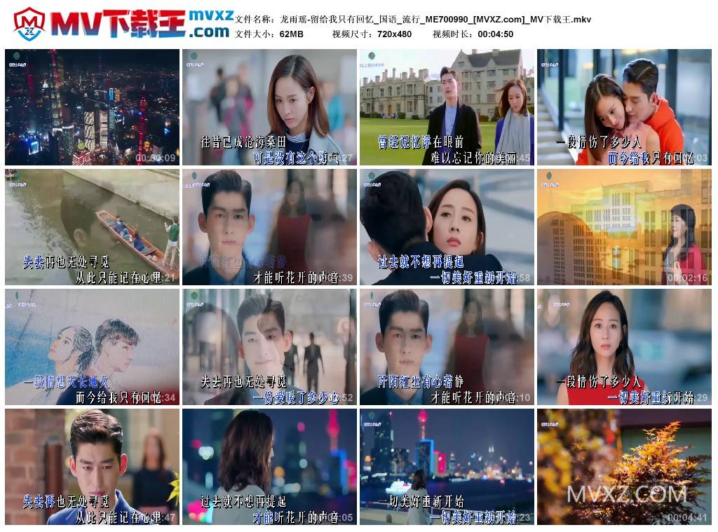 龙雨瑶-留给我只有回忆_国语_流行_ME700990